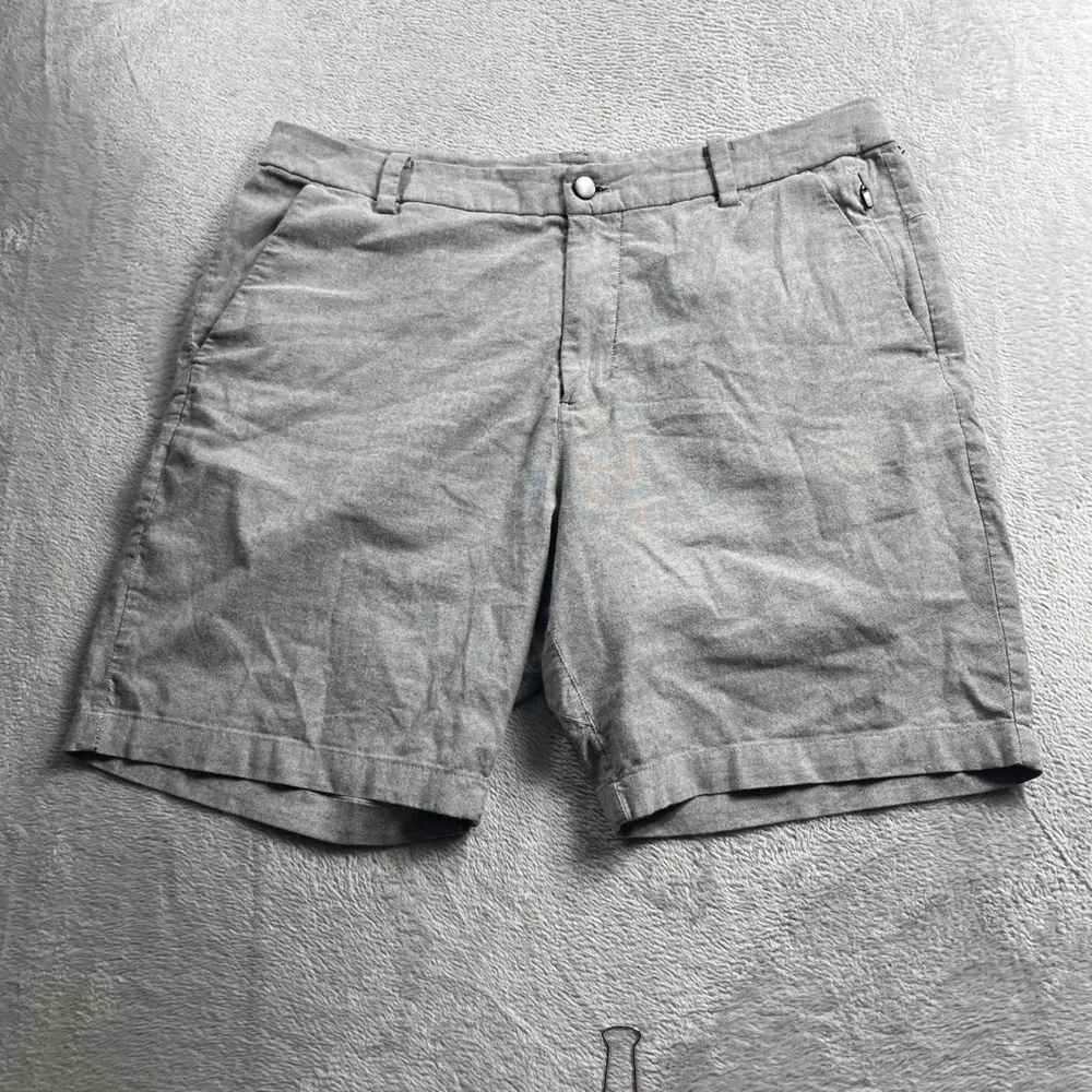 Lululemon Commission Short Classic 9 Warpstreme Grey Mens 34 LM7AFZS